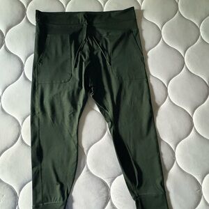 Old Navy Green Leggings with Stretchy Knit and Tapered Fit